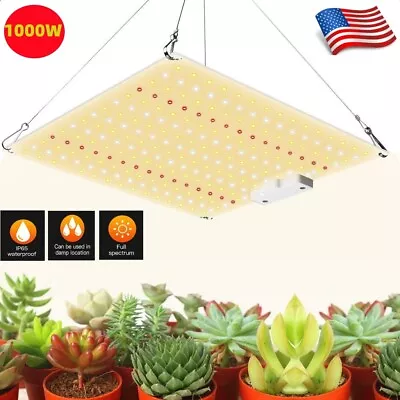 1000W LED Grow Light Full Spectrum For Indoor Plant Growth 3x3 Ft Coverage Area • $27.85