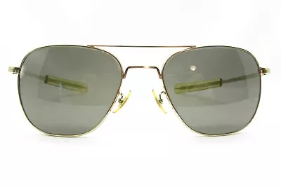 American Optical 5 1/2 Ao Gold Aviator Metal Sunglasses 58-150 114624 • $99.99