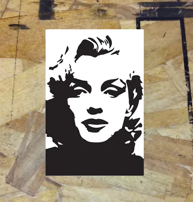 Marilyn Monroe Black White Graphic Vinyl Sticker Decal Vintage Style 5  Tall • £3.79