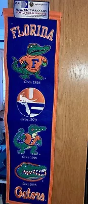 Florida Gators NCAA Winning Streak Embroidered Heritage Banner UF College • $9.99
