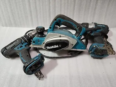 Makita KP0800 82mm (3 1/4 ) 620W Corded Planer +DHP482 +DHP481 Please See Photos • $138