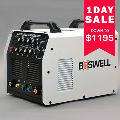 Boswell 200amp Ac Dc Tig Welder Inverter Aluminum Pulse  • $1195