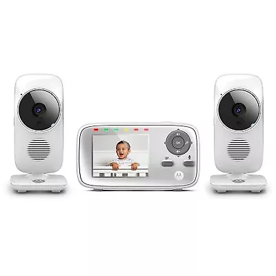 Motorola Baby MBP 483-2 Baby Monitor With Two Cameras And Power Cables • $44.99