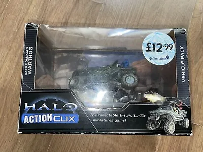 HALO ActionClix BATTLE WARTHOG Vehicle Miniature Action Clix • £20