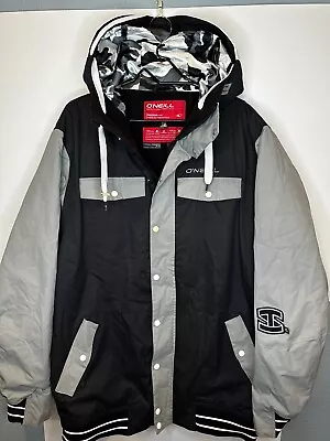 O’Neill Oneill Snow Ski Jacket Seb Toots Pro Model Black And Gray XL EUC • $59.99