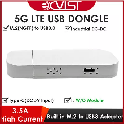 5G LTE USB Dongle W/DC5V Input By Type-C(USB2.0) SIM Card Slot Works W/RM500Q • $31.57