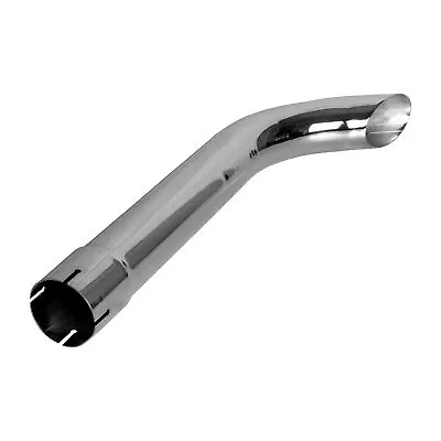 Exhaust Stack Pipe   2-3/8  X 24  Curved Chrome • $72