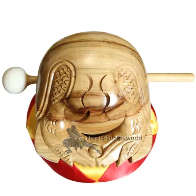 6  Buddhist Monks Natural Color Wooden Fish Mokugyo Temple Block Zen Drum • $80