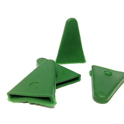 100 X Triangular Rubber Bamboo Cane Caps Stake Toppers Protectors • £14.99