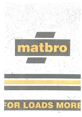 Matbro Telehandler TS270 & TS280 Workshop Service Repair Manual • £24.99