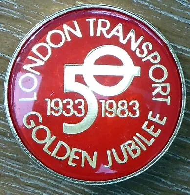London Transport Golden Jubilee Enamel Badge • £3.99