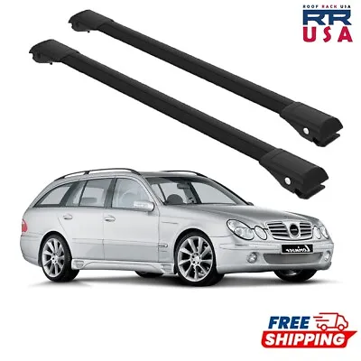 For Mercedes-Benz E-Class W211/S211 Estate/Wagon 2003-2009 Roof Rack Black • $129