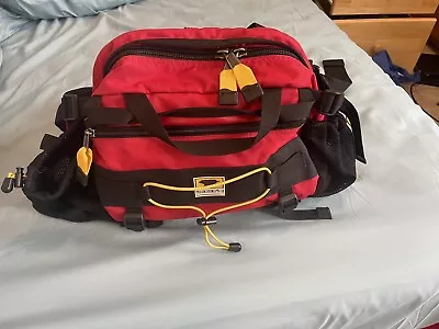 Mountainsmith Tour  Lumbar Waist Day Pack Red Black Trail Hiking Bag • $15