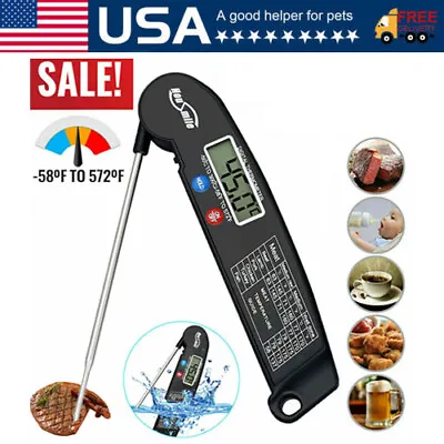 Instant Read Digital Meat Thermometer BBQ Grill Smoker For Kitchen Food Cooking • $7.69