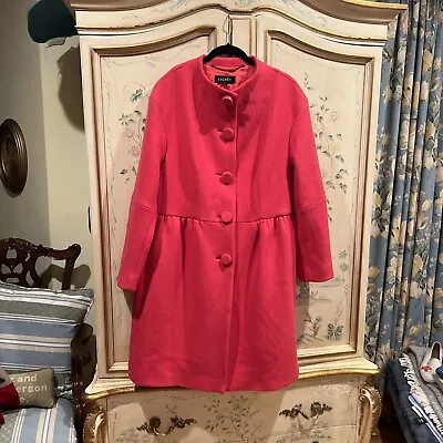 Escada Pink Fuschia Coat 46 EUC • $295