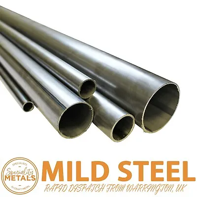 BARGAIN MILD STEEL STEEL TUBE ERW ROUND TUBE 10 To 70mm  300mm To 1.19m LENGTHS • £16.72