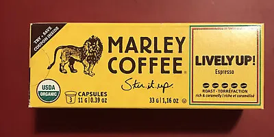 Marley Coffee Lively Up! Espresso Roast Pack Of 3 Capsule Cups. Expired 2016 • $6.99