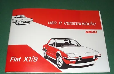 Fiat X1/9 Owner's Manual Maintenance And Use • £23.13