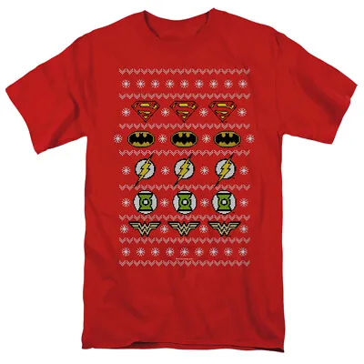 Justice League Of America  Christmas Sweater  T-Shirt - Regular Or Tank - To 5X • $30.09