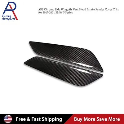 Side Wing Fender Air Vent Outlet Cover Trim For 2017-2020 BMW 5 Series G30 • $15.99