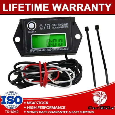 Digital For Lawn Mower Generator Dirtbike Tach Hour Meter Tachometer RPM Counter • $21.89