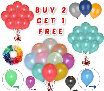 Pearlized Birthday Wedding Baby Shower Latex Balloons 12 10 Fun Party Decoration • $2.35