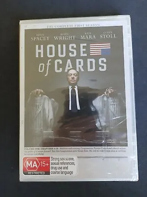 $10.99 • Buy House Of Cards The Complete First Season 1 DVD Region 4 NEW SEALED Kevin Spacey