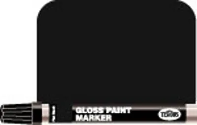 Testors 1/3 Oz Enamel Paint Marker Flat Black - Hobby Paint Marker - #2549c • $8.48