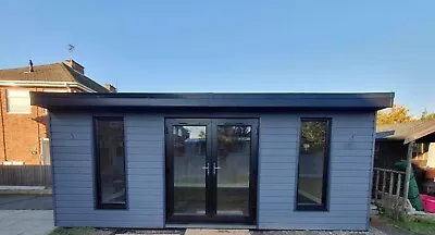 6x3.6m Garden Room Composite Cladding Garden Office Studio Gym. • £22999