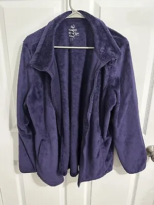 Made For Life Purple Zip Up Jacket Womens X-LARGE~XL~Beautiful! EUC! • $15
