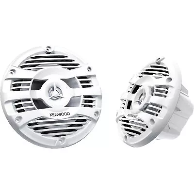 Kenwood KFC-1653MRW 6.5  2-way Marine Speaker System (White) 150W Max Power • $89