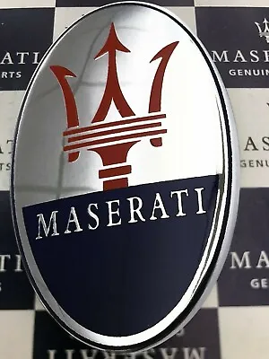 Maserati Trident Emblem Grille Nose Bumper Oval New 2-7/8  X 1-3/4 - 670101565 • $39