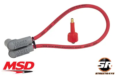 MSD 84039 8.5mm Replacement HEI Super Conductor Coil Wire - 18  Long 90 Deg Boot • $30.99