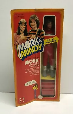 Vintage 1979 Mattel MORK & MINDY Talking Mork With Spacepack 9  Poseable Figure • $65