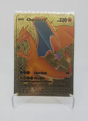 $1.99 • Buy Pokémon Charizard V 079/073 Gold Foil Fan Art 