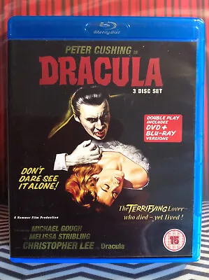 DRACULA (1958) Blu-ray & DVD. 3-Disc. Hammer HORROR. Christopher Lee • £5.50