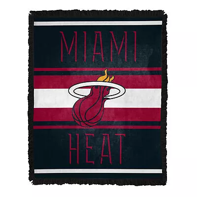 Northwest NBA Miami Heat Nose Tackle Woven Jacquard Throw Blanket • $49.99