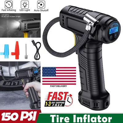 Cordless 12V Electric Car Tyre Inflator Pump Portable Tire Air Compressor Pump • $18.69