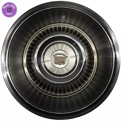 4 Vintage Cadillac Hubcaps 16 Inch Early 1960's Farm Fresh 2 Good 2 Not So Good • $34.87