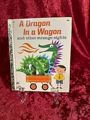 A Dragon In A Wagon Little Golden Book Vintage • $18.99