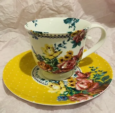 Katie Alice Porcelain Cup And Saucer • £3.99