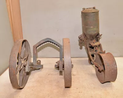 Vintage Planet Jr Cultivator Dual Wheel & Iron Age Seeder Collectible Garden Lot • $249.99