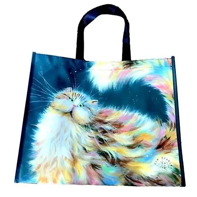 Large Reusable Shopping Bags Womens Ladies Gym Travel Tote Shoulder Washable Bag • £4.99