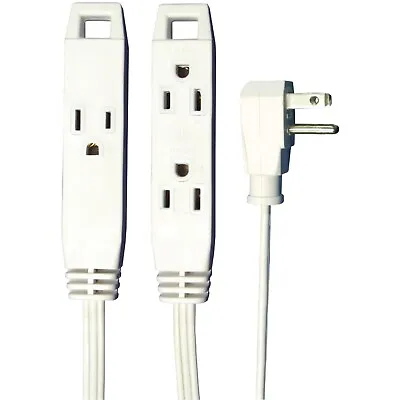 Axis 45505 3-Prong 3-Outlet Wall-Hugger Indoor Grounded Extension Cord 8 Fee... • $9.29