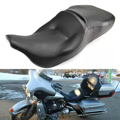 $196.68 • Buy 2-Up Driver Passenger Seat For Harley Touring Electra Glide Classic FLHTC 97-07
