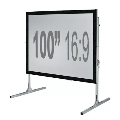 100  Fast Fold Projection Screen Front And Rear 16:9 HD Fast Fold Fixed/framed • £450