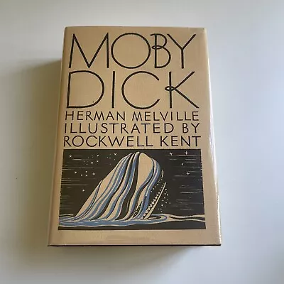 Moby Dick By Herman Melville Ill. Rockwell Kent Modern Library 1982 HC DJ • $195