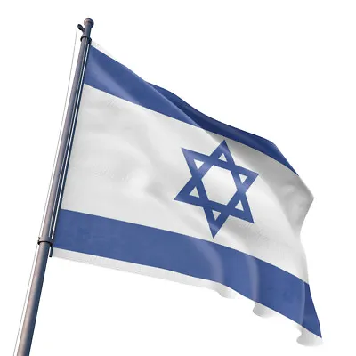 $5.49 • Buy Israel Flag 3x5 FT Polyester Star Of David Country Flags House Indoor Ourdoor