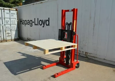 4000lb Manual Forklift Material Lifts Stacker Adjust Forks Hydraulic 63'' Height • $1435.65