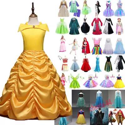 Princess Cosplay Costume Halloween Party Ball Gown Fancy Dress Women Kids Girls' • £16.81